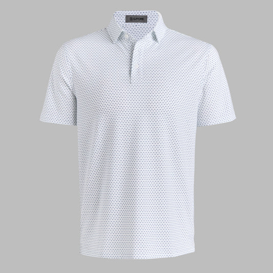 G/FORE GEO ALL PLAY STRETCH KNIT POLO