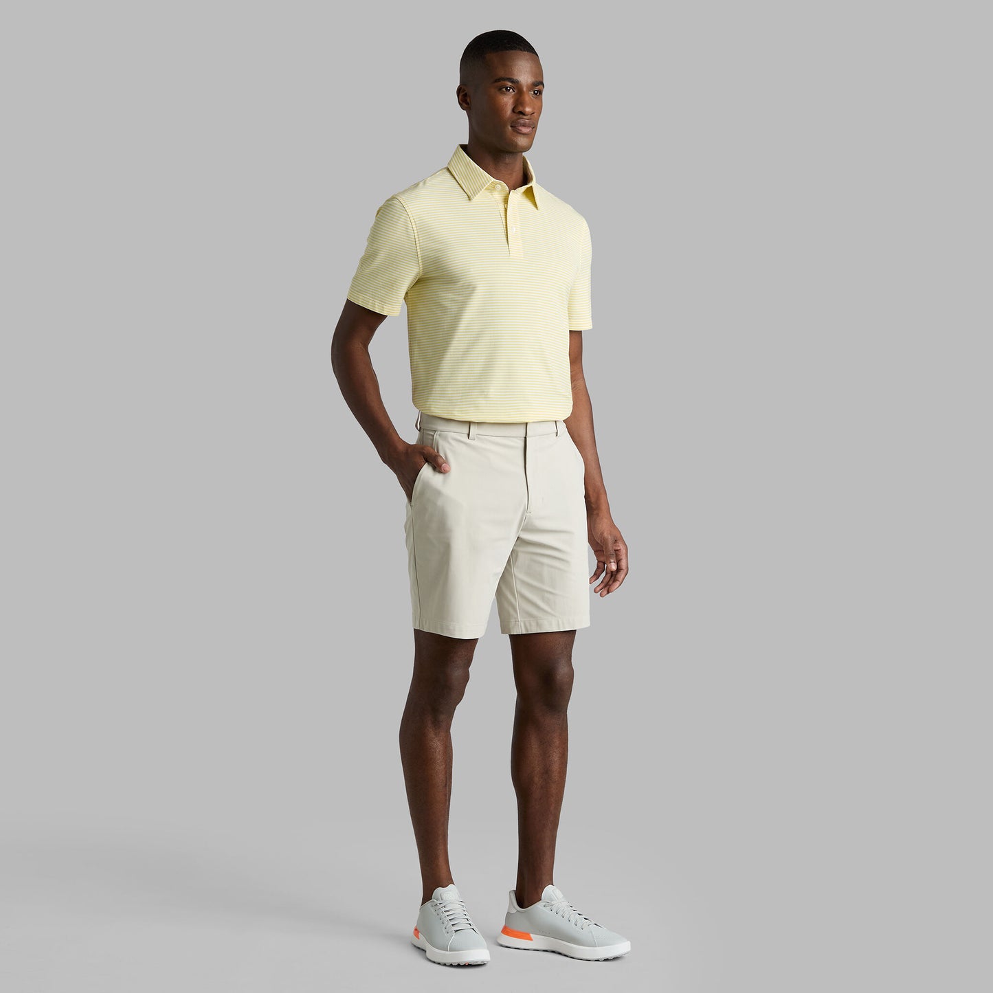 G/FORE ALL PLAY STRIPE STRETCH KNIT POLO