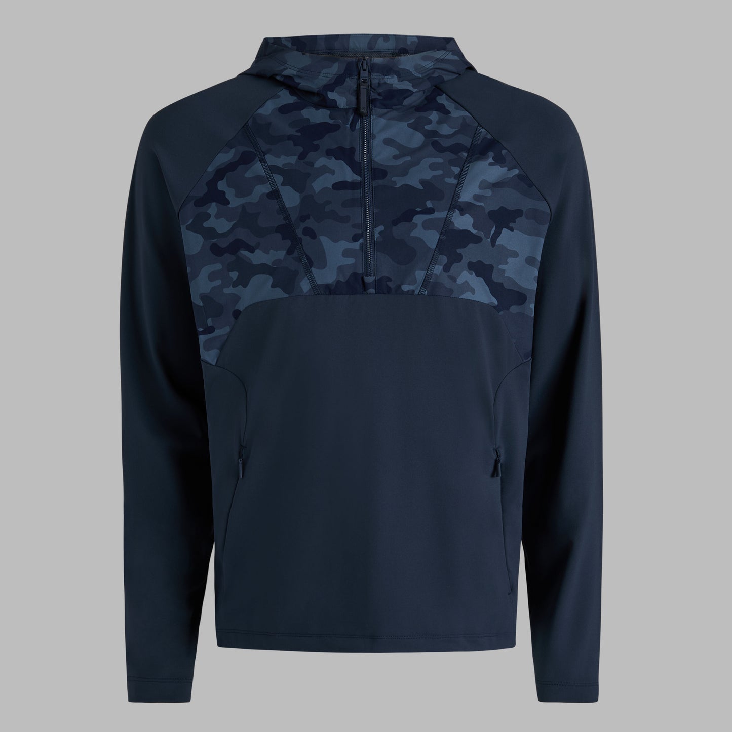 G/FORE HYBRID 1/4 ZIP HOODED PULLOVER