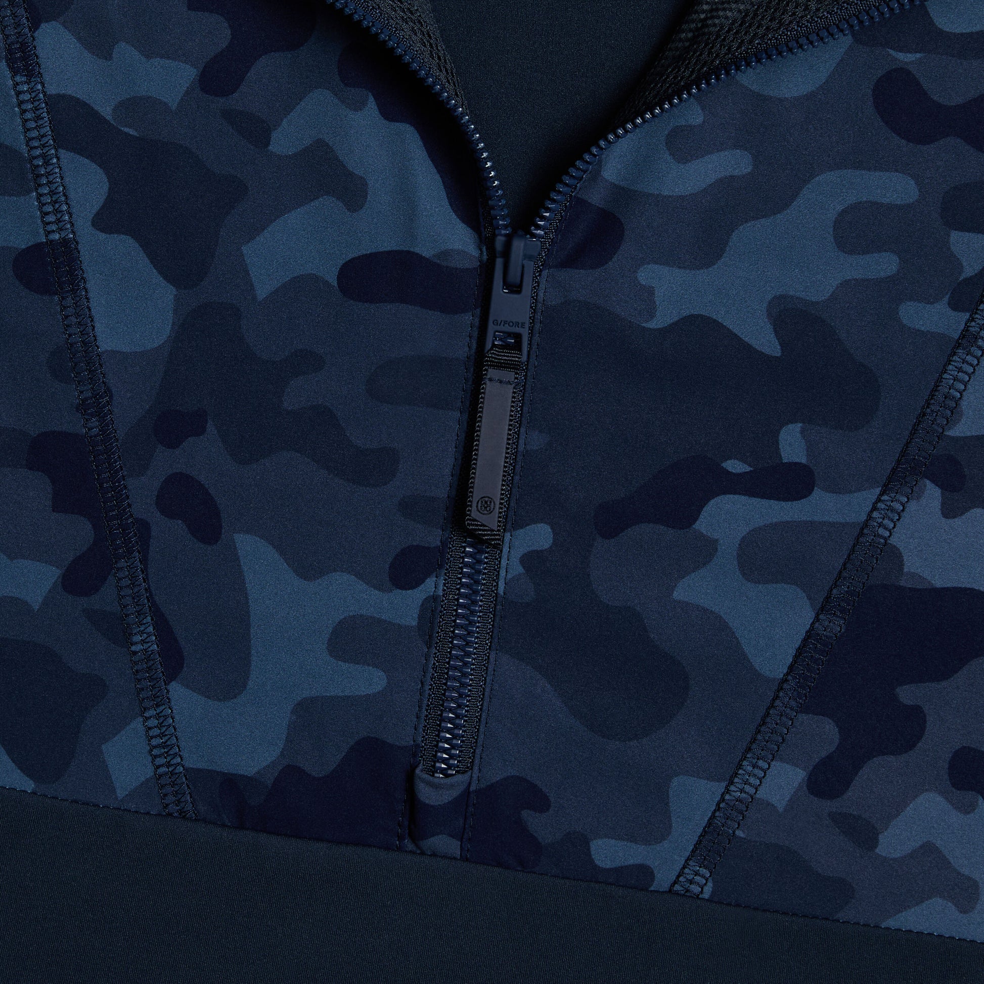 G/FORE HYBRID 1/4 ZIP HOODED PULLOVER