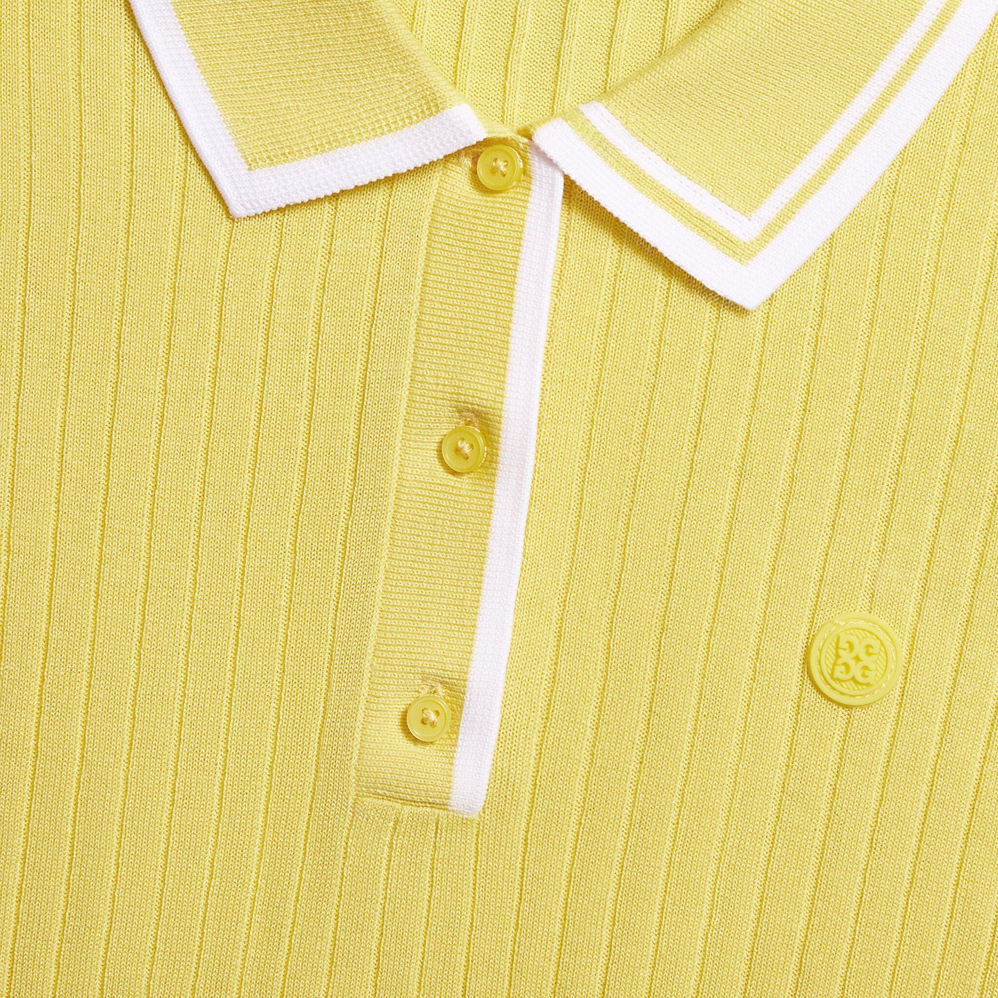 G/FORE RIBBED KNIT SWEATER POLO