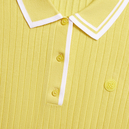 G/FORE RIBBED KNIT SWEATER POLO