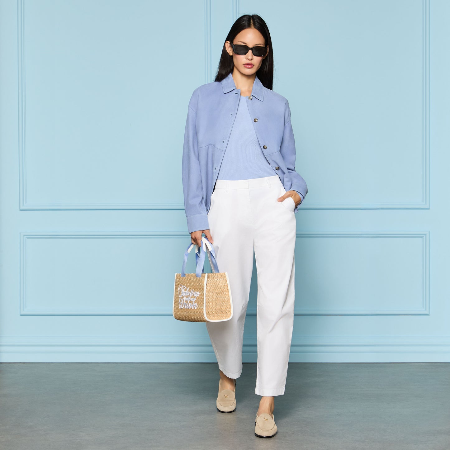 G/FORE RELAXED FIT SUEDE SHIRT JACKET