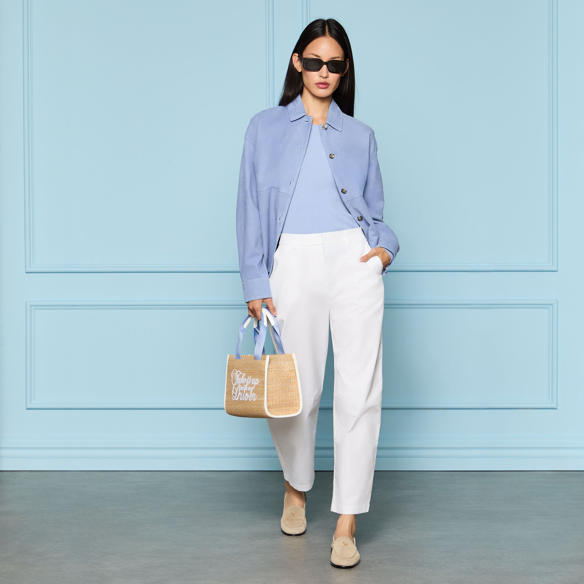G/FORE RELAXED FIT SUEDE SHIRT JACKET