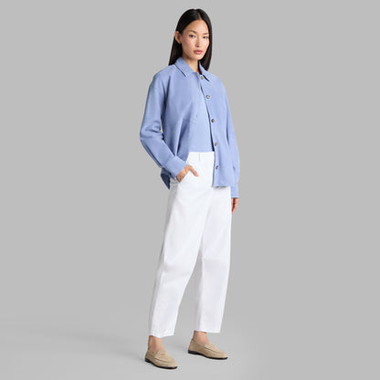 G/FORE RELAXED FIT SUEDE SHIRT JACKET