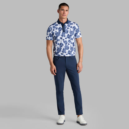 G/FORE STAMPED FLORAL TECH JERSEY POLO