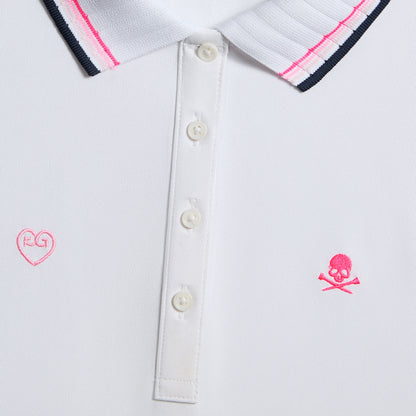 G/FORE EMBROIDERED TECH PIQUÉ SLEEVELESS PERFORMANCE POLO