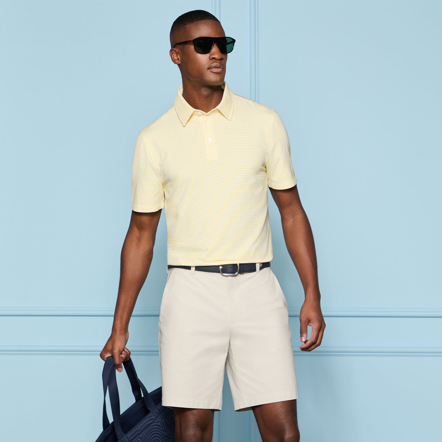 G/FORE ALL PLAY STRIPE STRETCH KNIT POLO