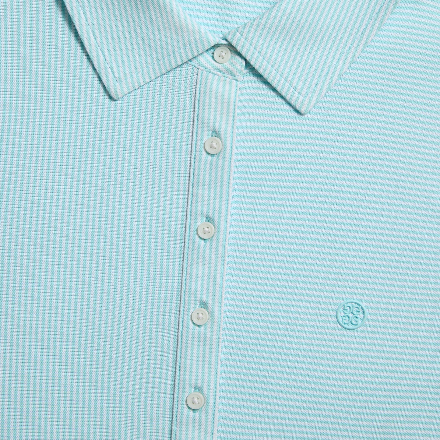 G/FORE FEEDER STRIPE TECH PIQUÉ SLEEVELESS POLO