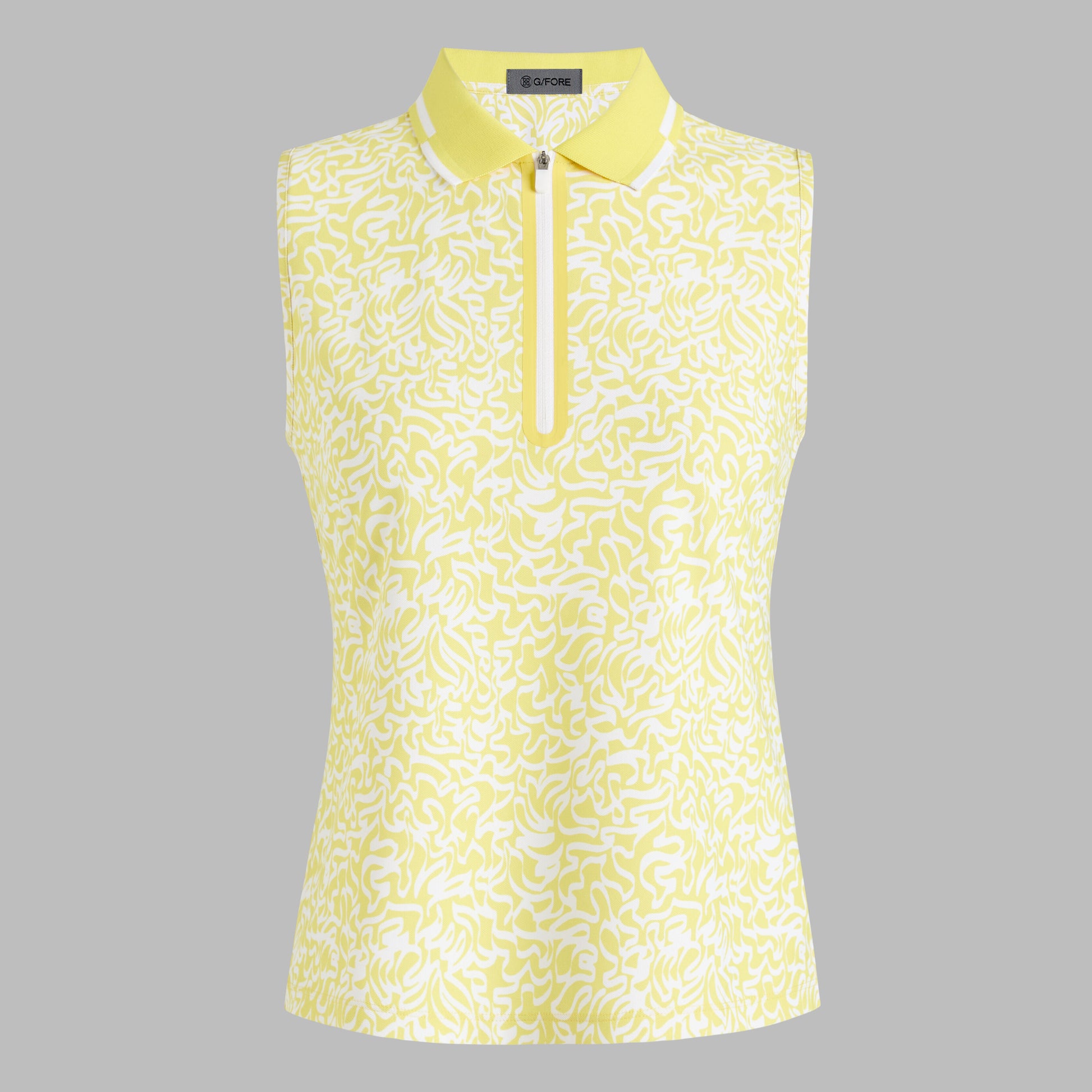 G/FORE SCRIBBLE TECH PIQUÉ SLEEVELESS POLO