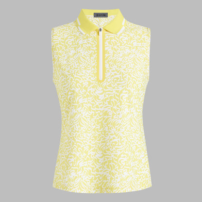 G/FORE SCRIBBLE TECH PIQUÉ SLEEVELESS POLO