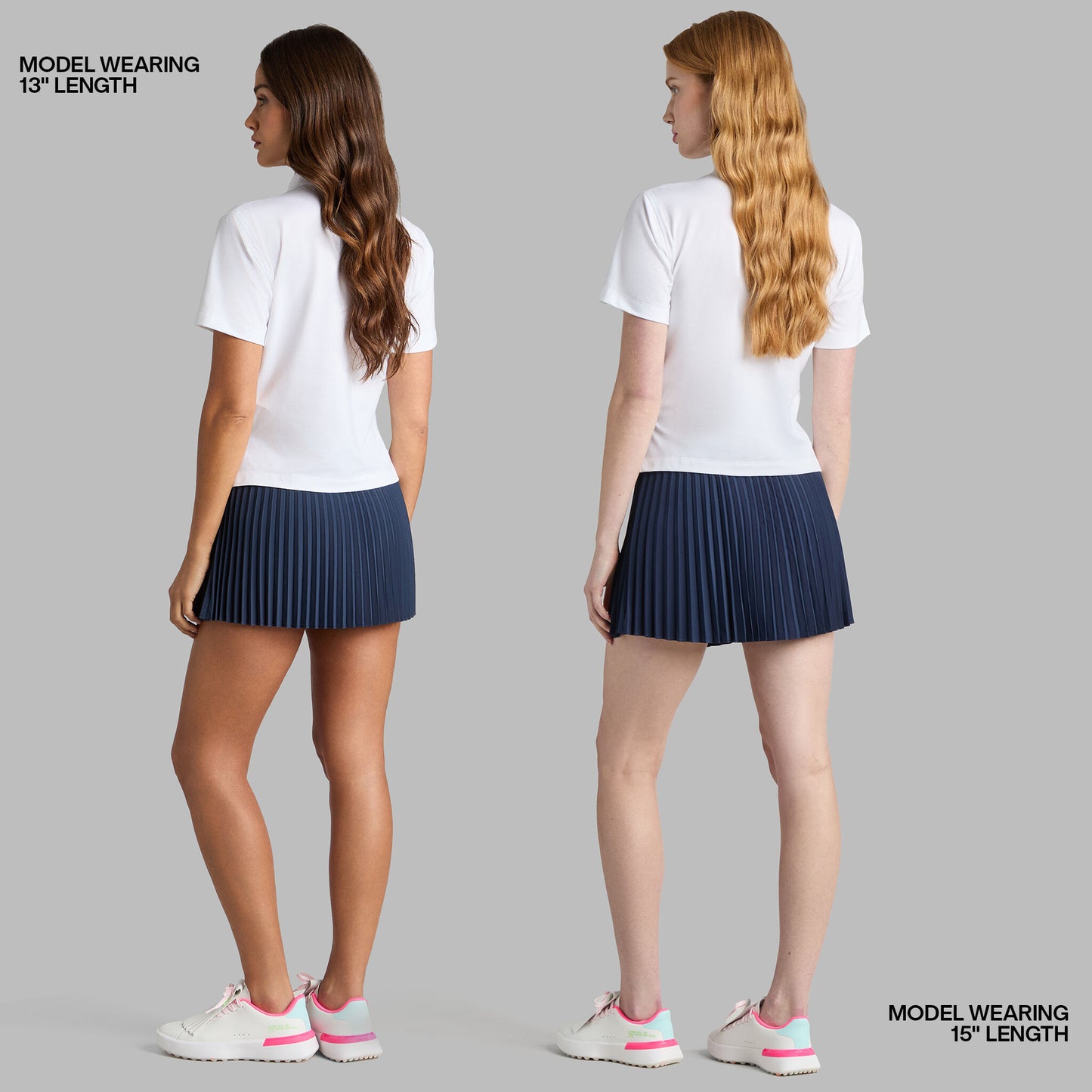 G/FORE MICROPLEAT STRETCH WOVEN HIGHWAISTED SKORT