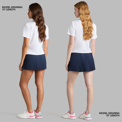G/FORE MICROPLEAT STRETCH WOVEN HIGHWAISTED SKORT