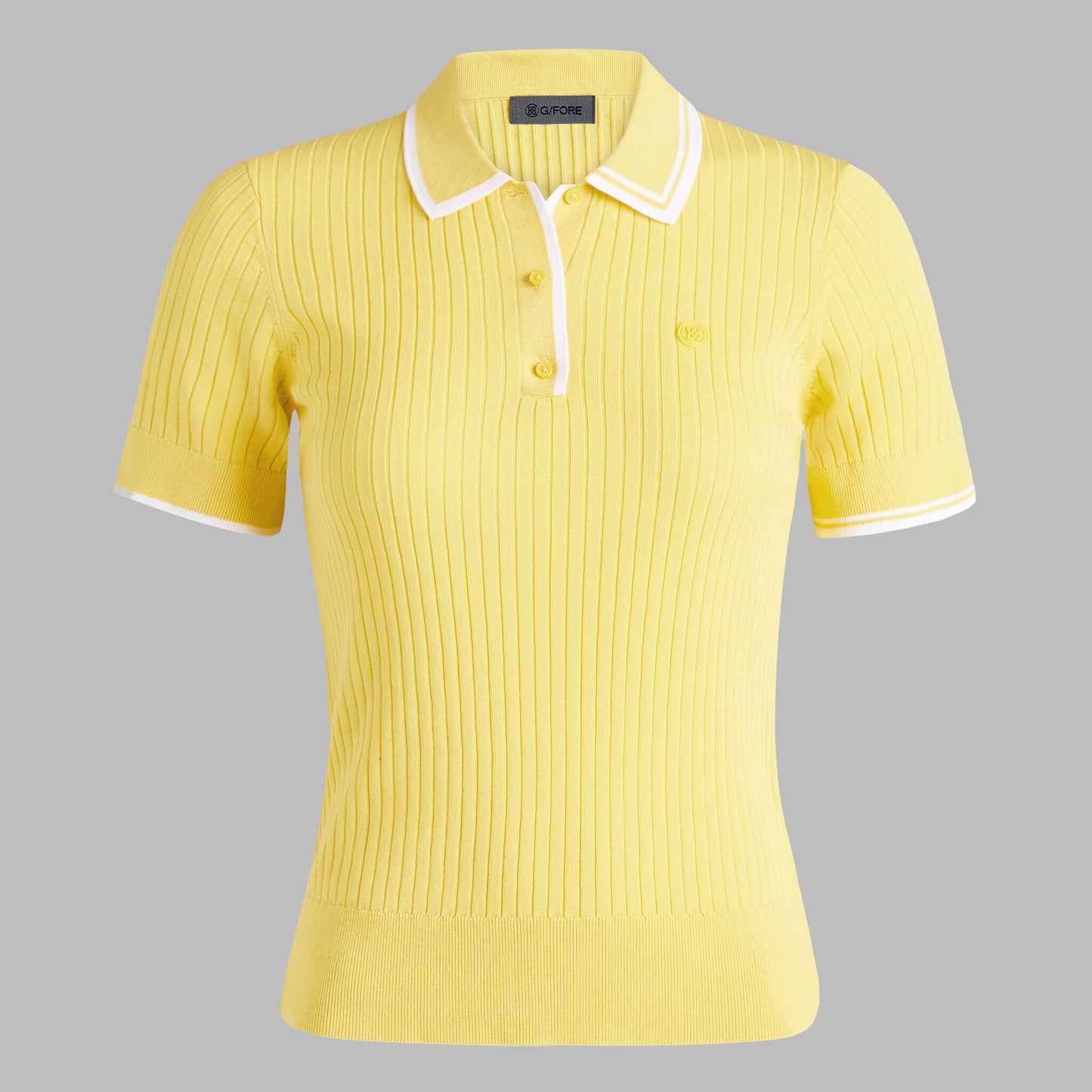 G/FORE RIBBED KNIT SWEATER POLO