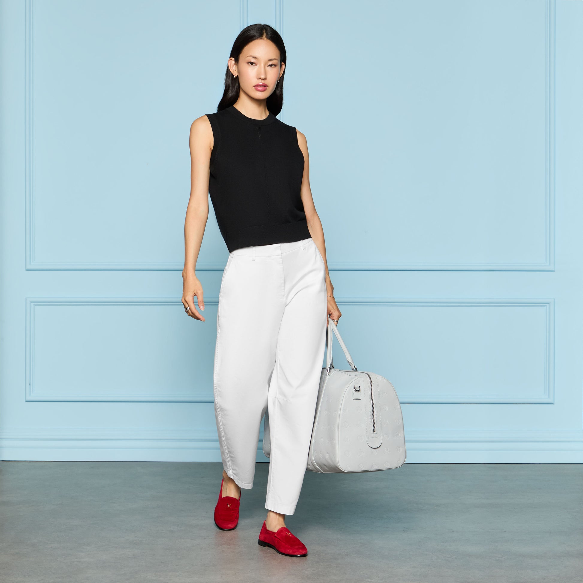 G/FORE LTD RELEASE STRETCH COTTON GABARDINE BARREL LEG TROUSER