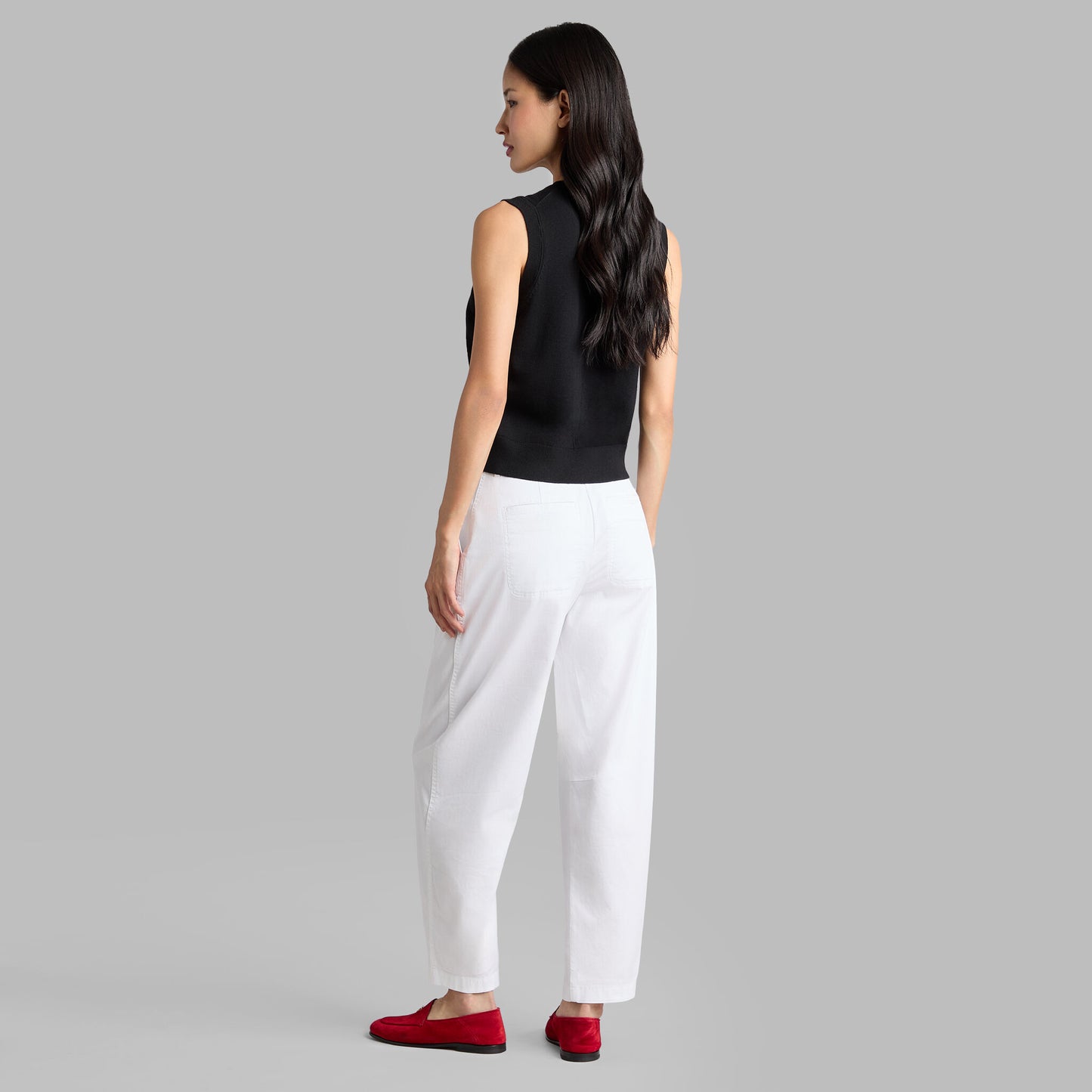 G/FORE LTD RELEASE STRETCH COTTON GABARDINE BARREL LEG TROUSER