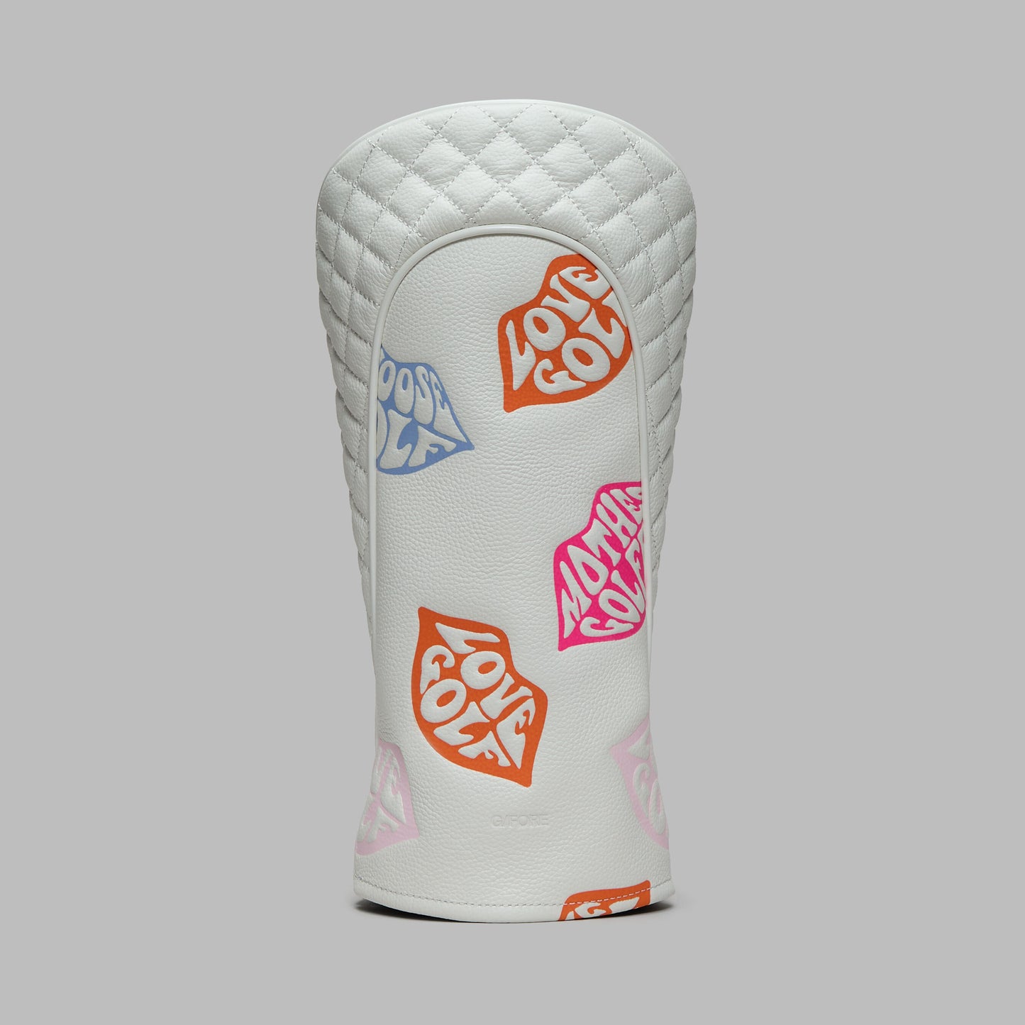 G/FORE EMBOSSED LOVE G LEATHER DRIVER HEADCOVER