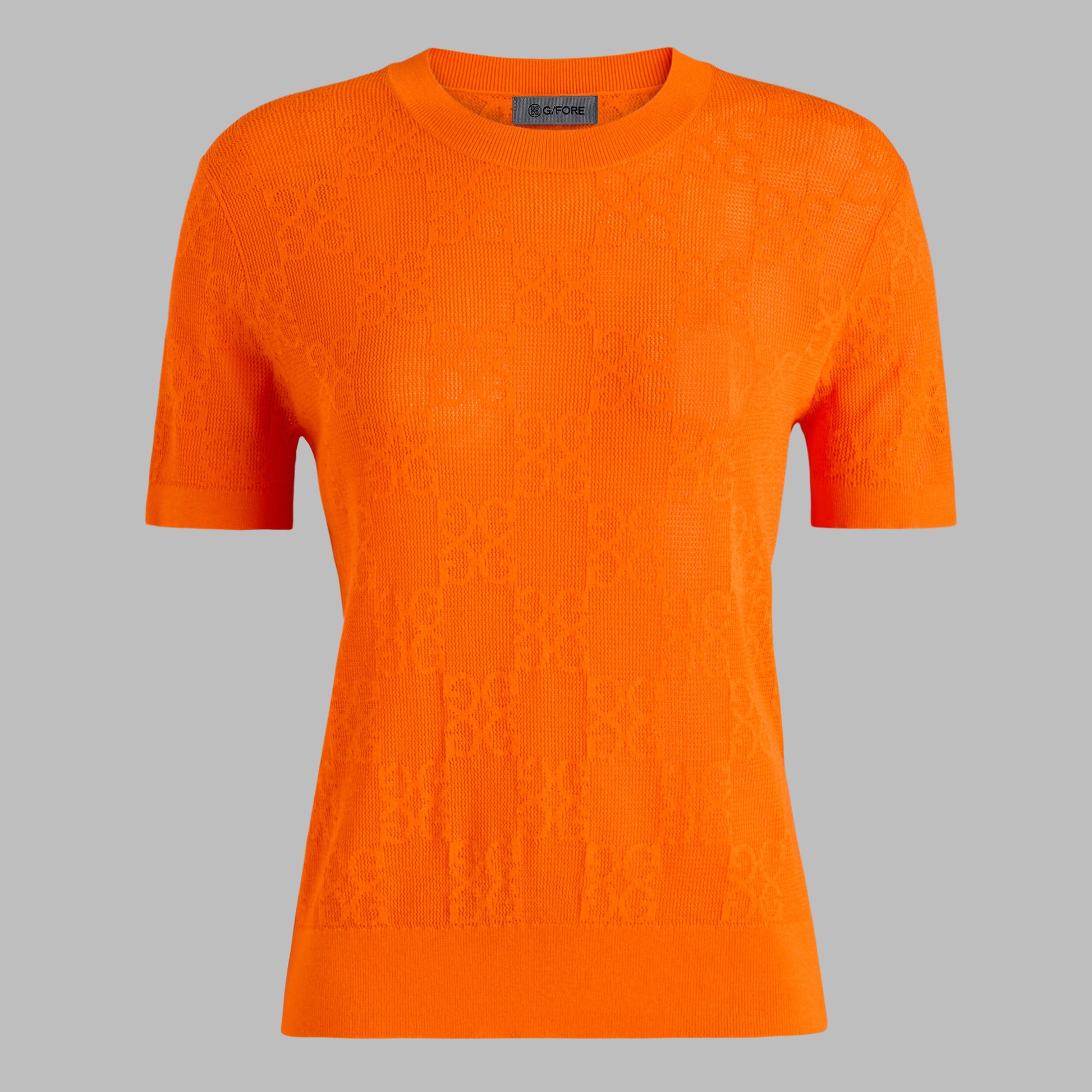 G/FORE POINTELLE G SHORT SLEEVE SWEATER