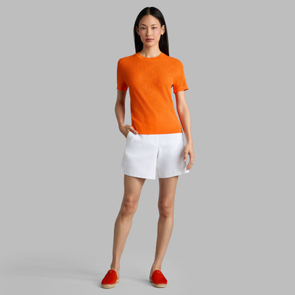 G/FORE POINTELLE G SHORT SLEEVE SWEATER