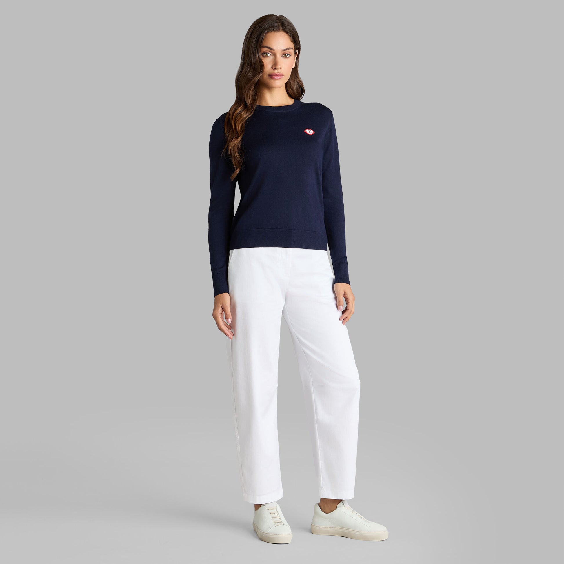 G/FORE LOVE GOLF MERINO WOOL CREWNECK SWEATER