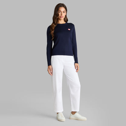G/FORE LOVE GOLF MERINO WOOL CREWNECK SWEATER