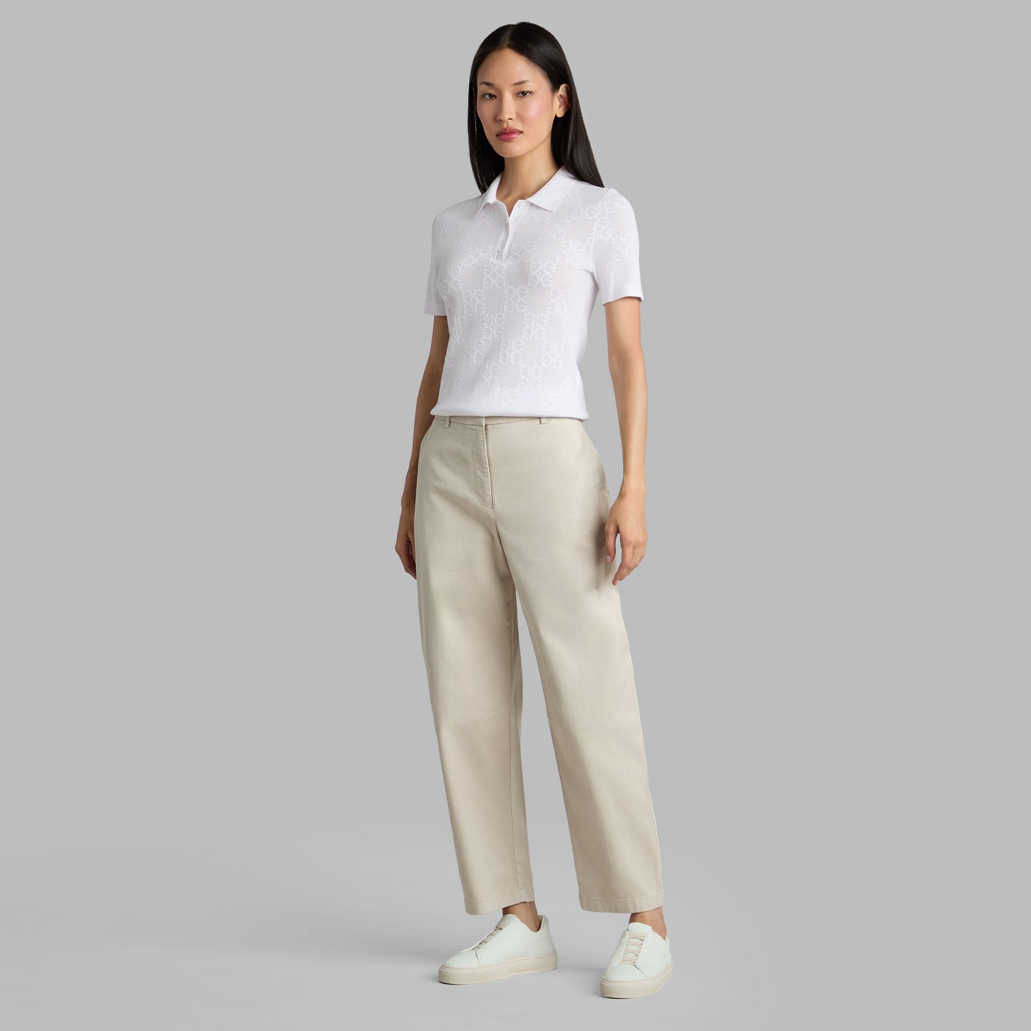 G/FORE LTD RELEASE STRETCH COTTON GABARDINE BARREL LEG TROUSER
