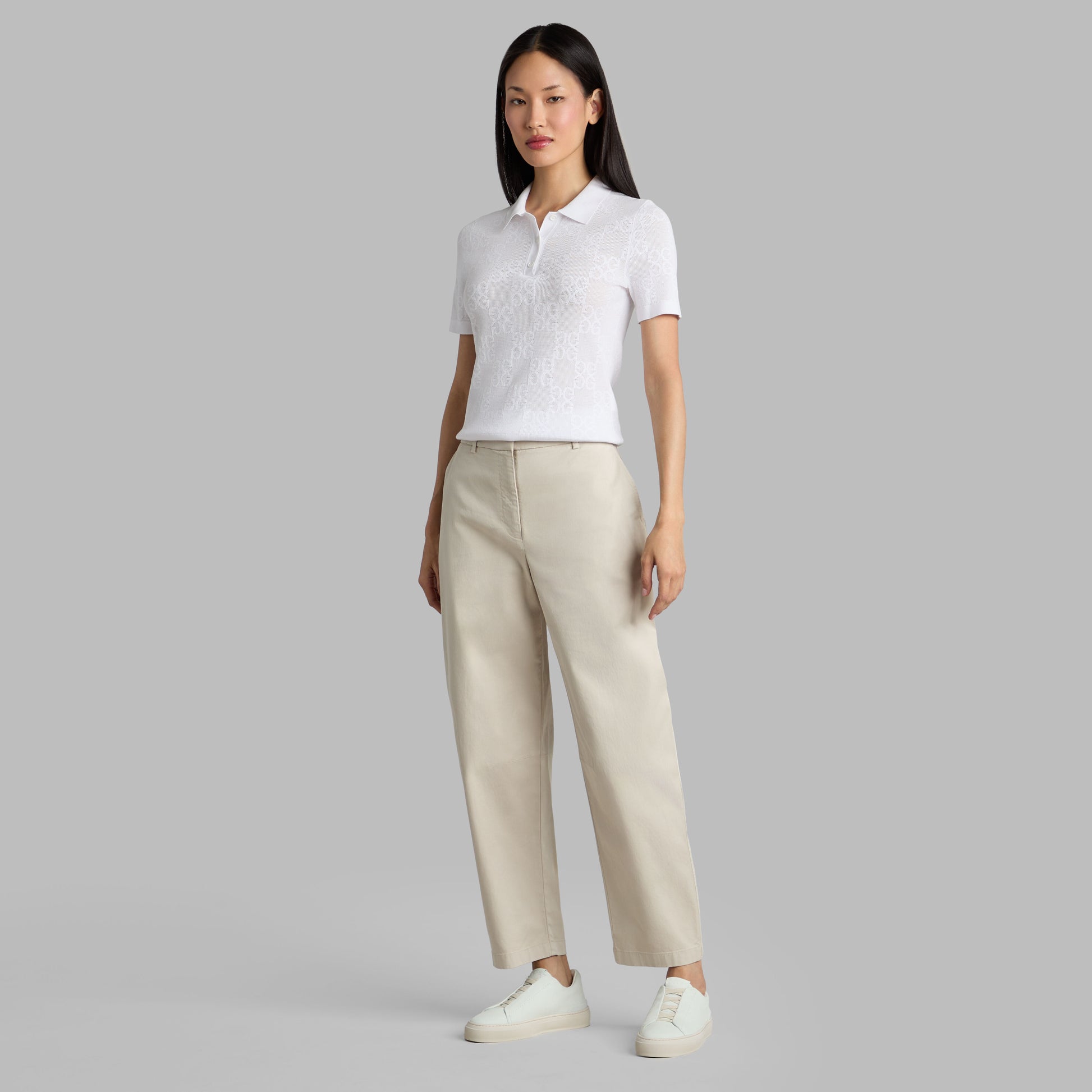 G/FORE LTD RELEASE STRETCH COTTON GABARDINE BARREL LEG TROUSER