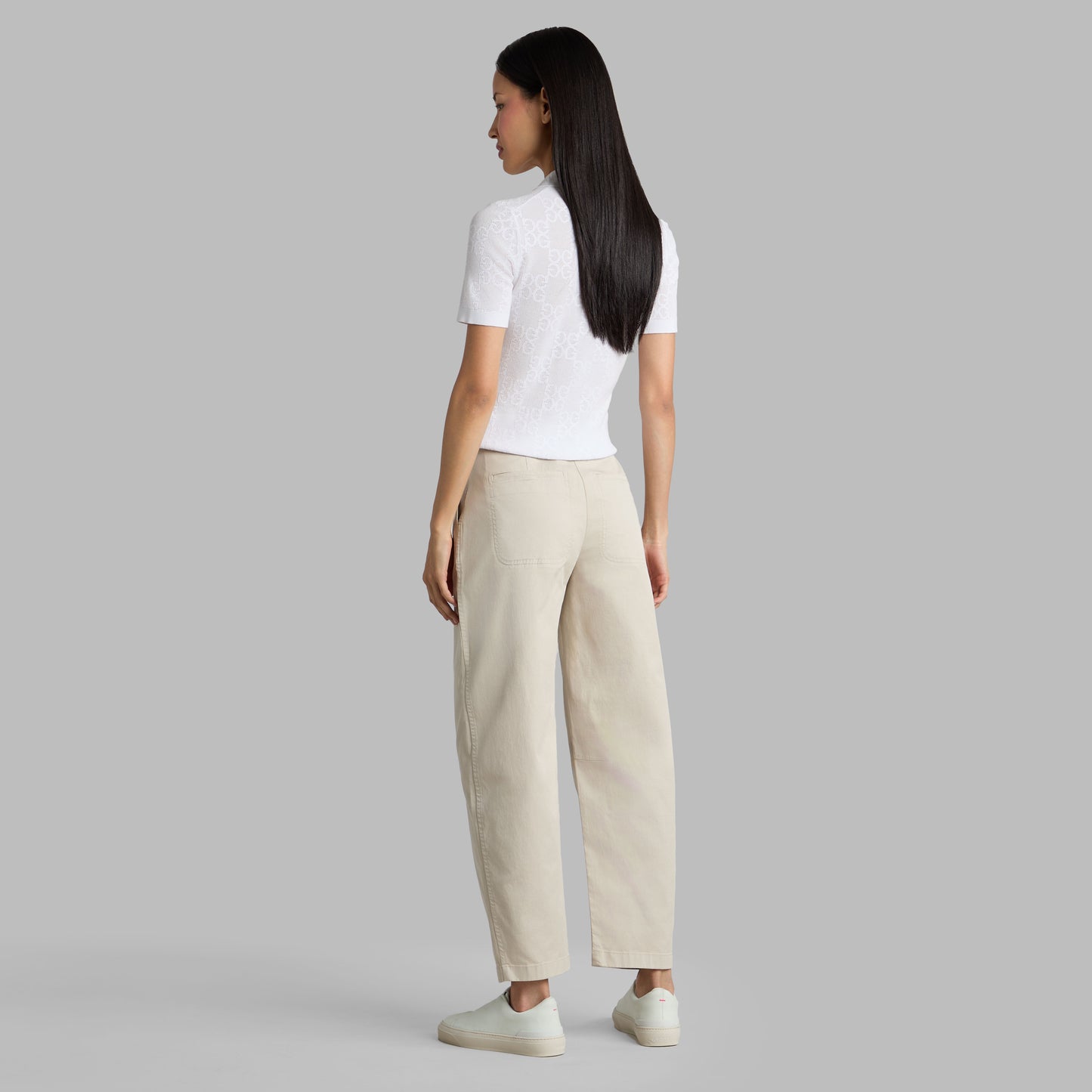 G/FORE LTD RELEASE STRETCH COTTON GABARDINE BARREL LEG TROUSER