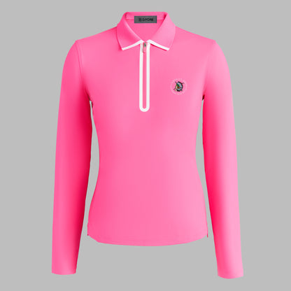G/FORE 2026 U.S. OPEN SOFT TECH JERSEY LONG SLEEVE ZIP POLO