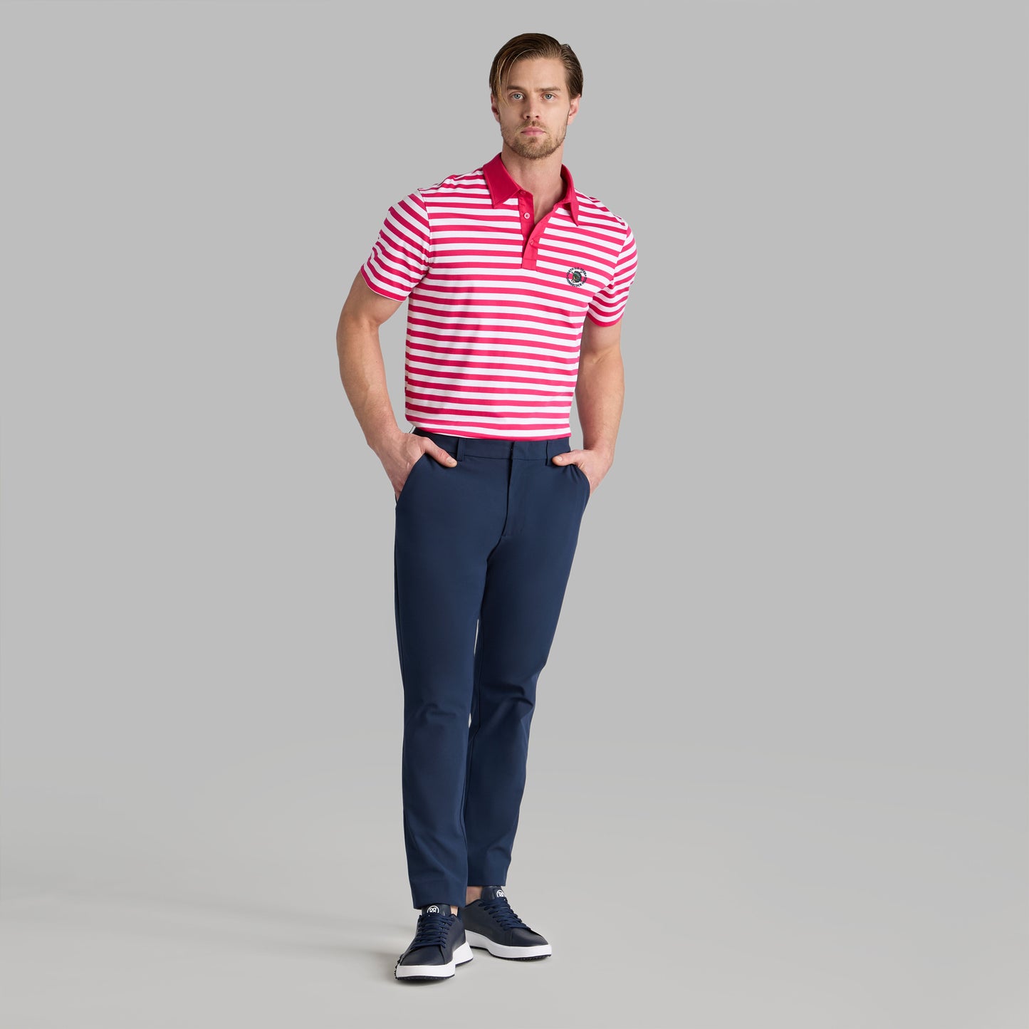 G/FORE LTD RELEASE 2026 U.S. OPEN BRETON STRIPE COTTON POLO