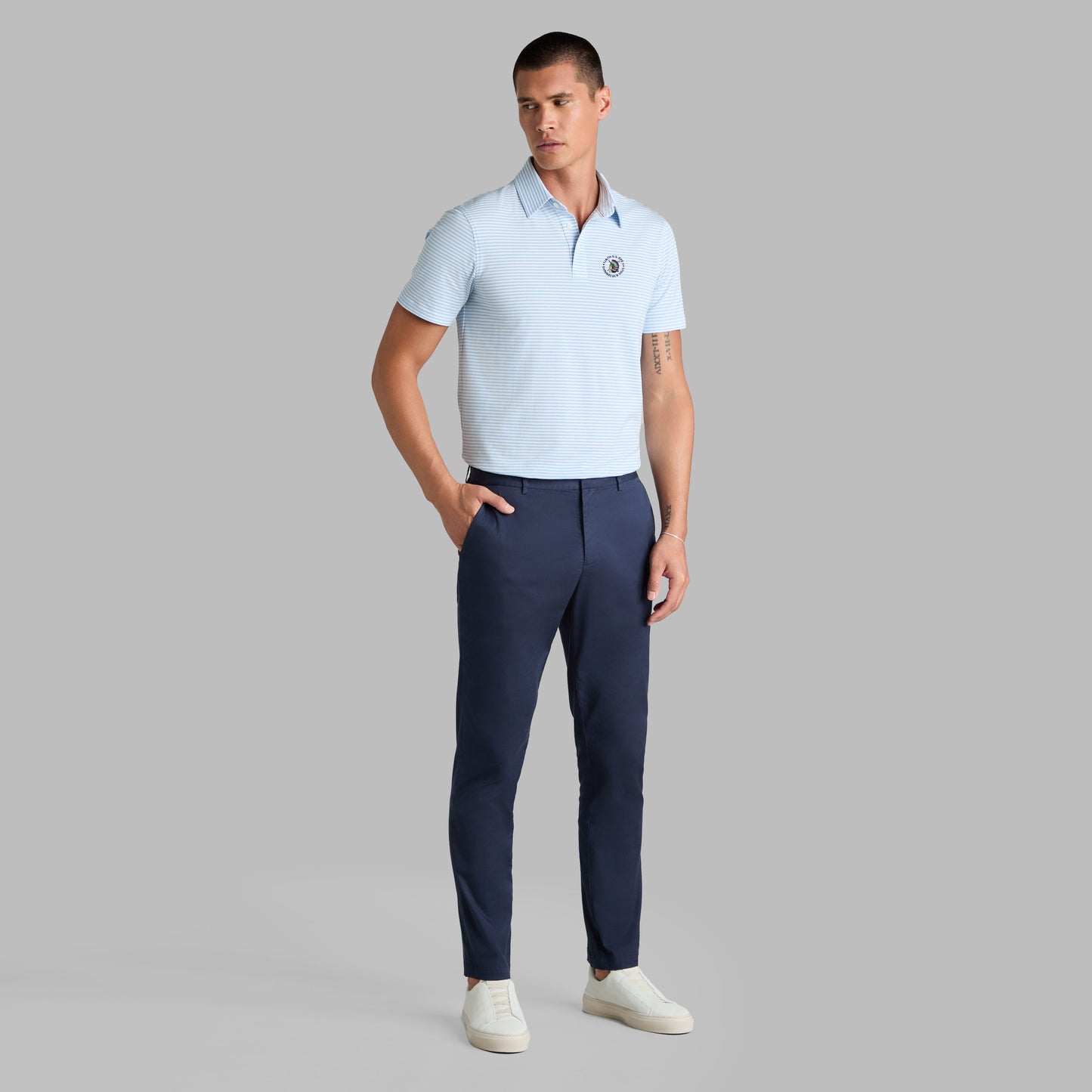 G/FORE 2026 U.S. OPEN ALL PLAY STRIPE STRETCH KNIT POLO