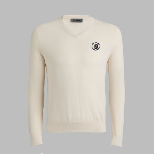 G/FORE LTD RELEASE 2026 U.S. OPEN G SCRIBE VERSE V NECK CASHMERE SWEATER
