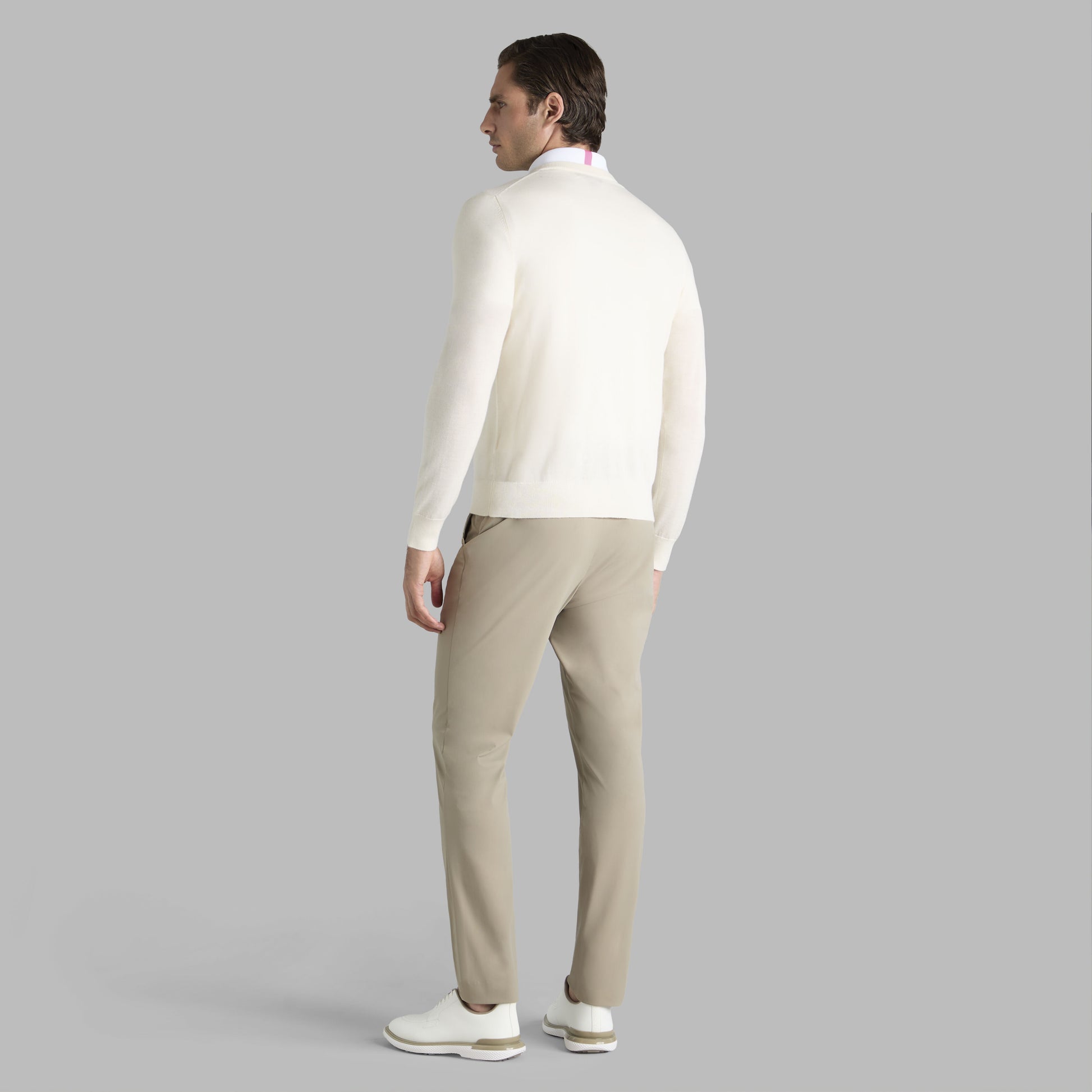 G/FORE LTD RELEASE 2026 U.S. OPEN G SCRIBE VERSE V NECK CASHMERE SWEATER