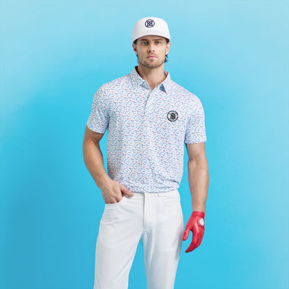 G/FORE LTD RELEASE 2026 U.S. OPEN AYE POPPY TECH JERSEY POLO
