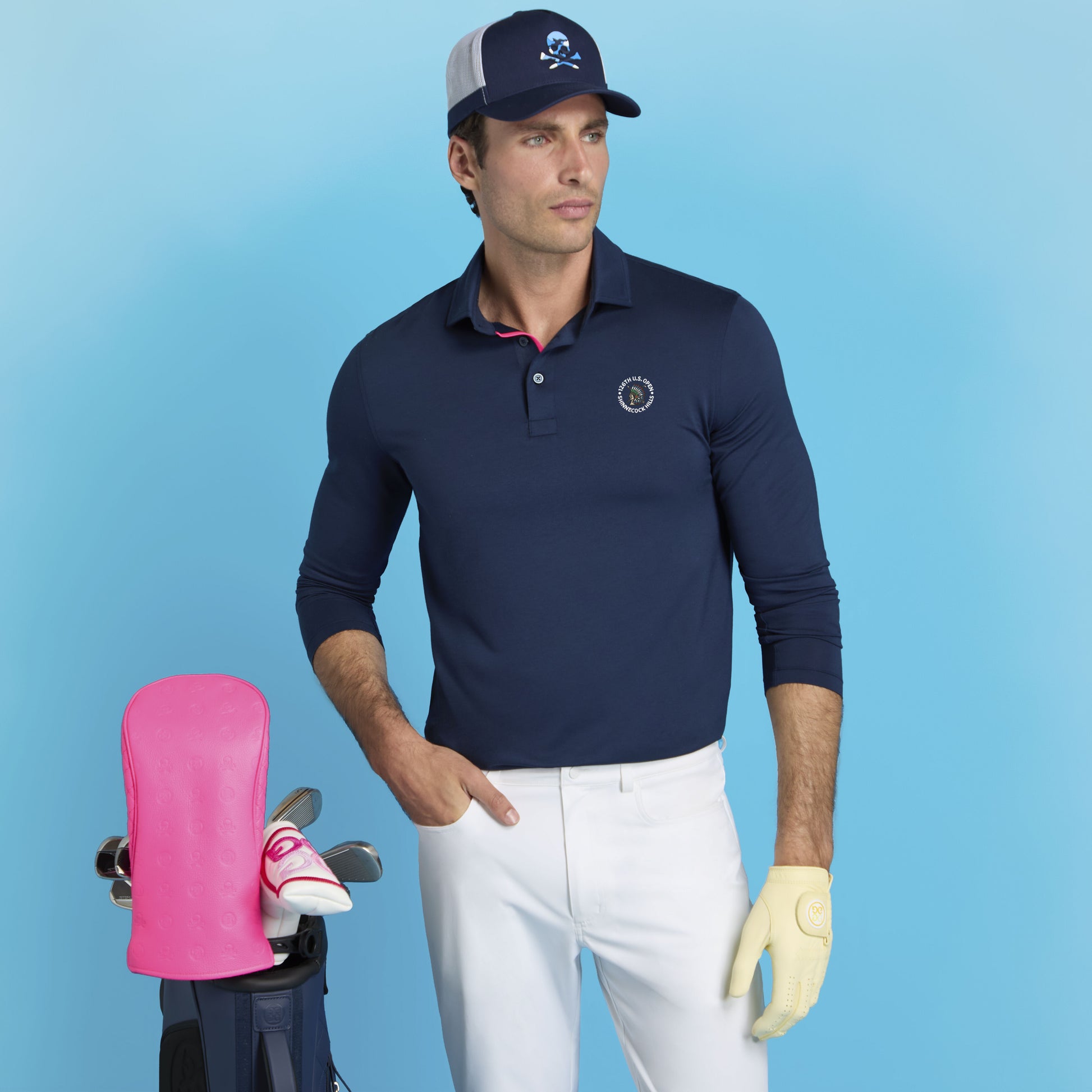 G/FORE LTD RELEASE 2026 U.S. OPEN ALL PLAY LONG SLEEVE POLO