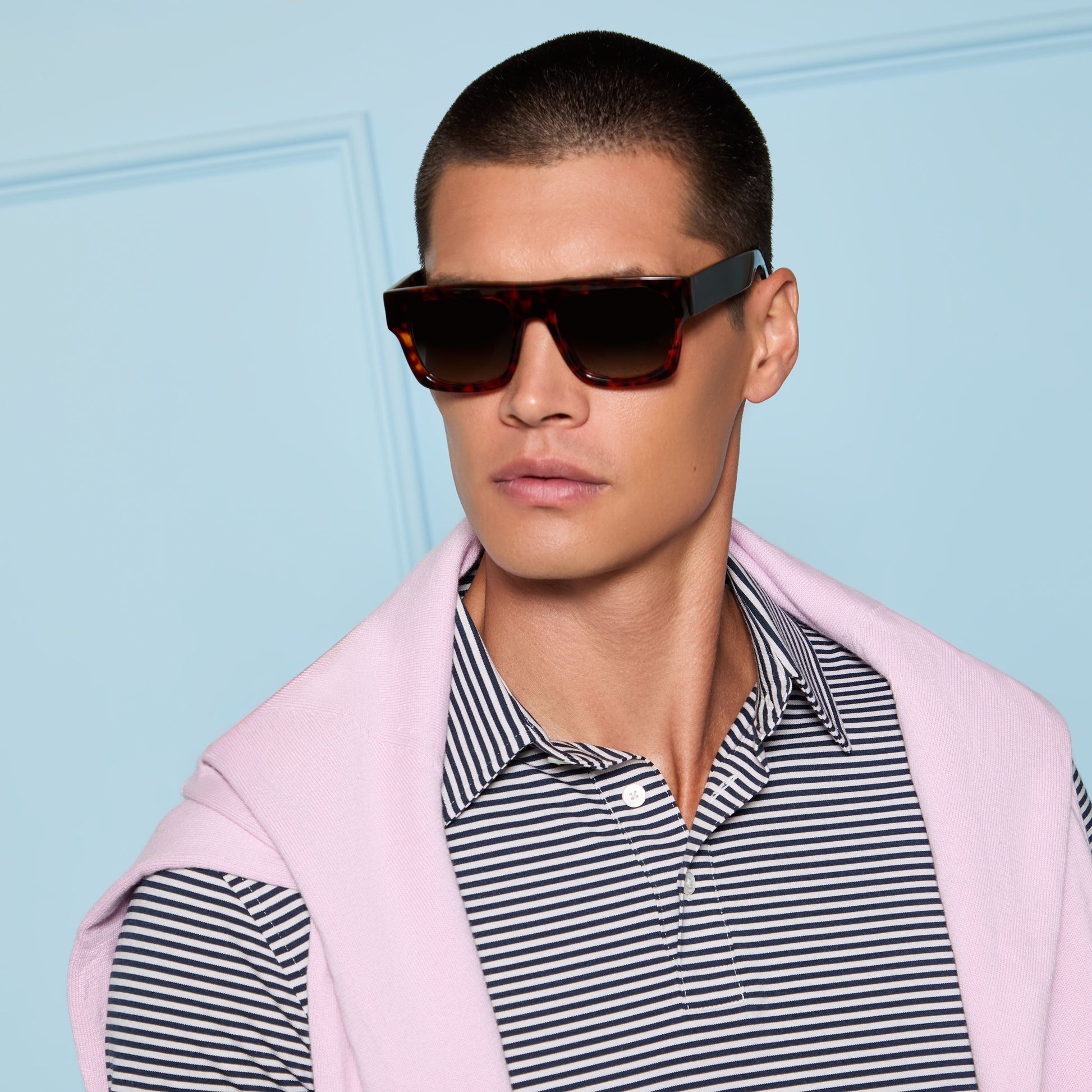 G/FORE ALL PLAY STRIPE STRETCH KNIT POLO