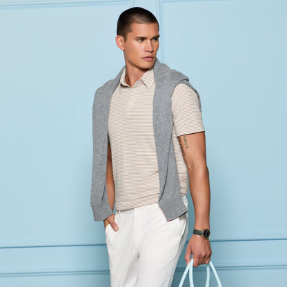 G/FORE ALL PLAY STRIPE STRETCH KNIT POLO