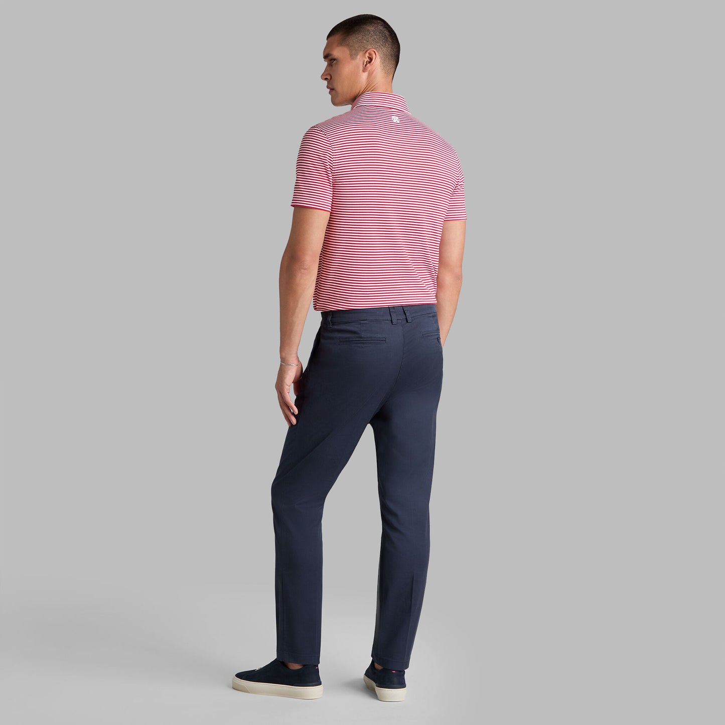 G/FORE ALL PLAY STRIPE STRETCH KNIT POLO