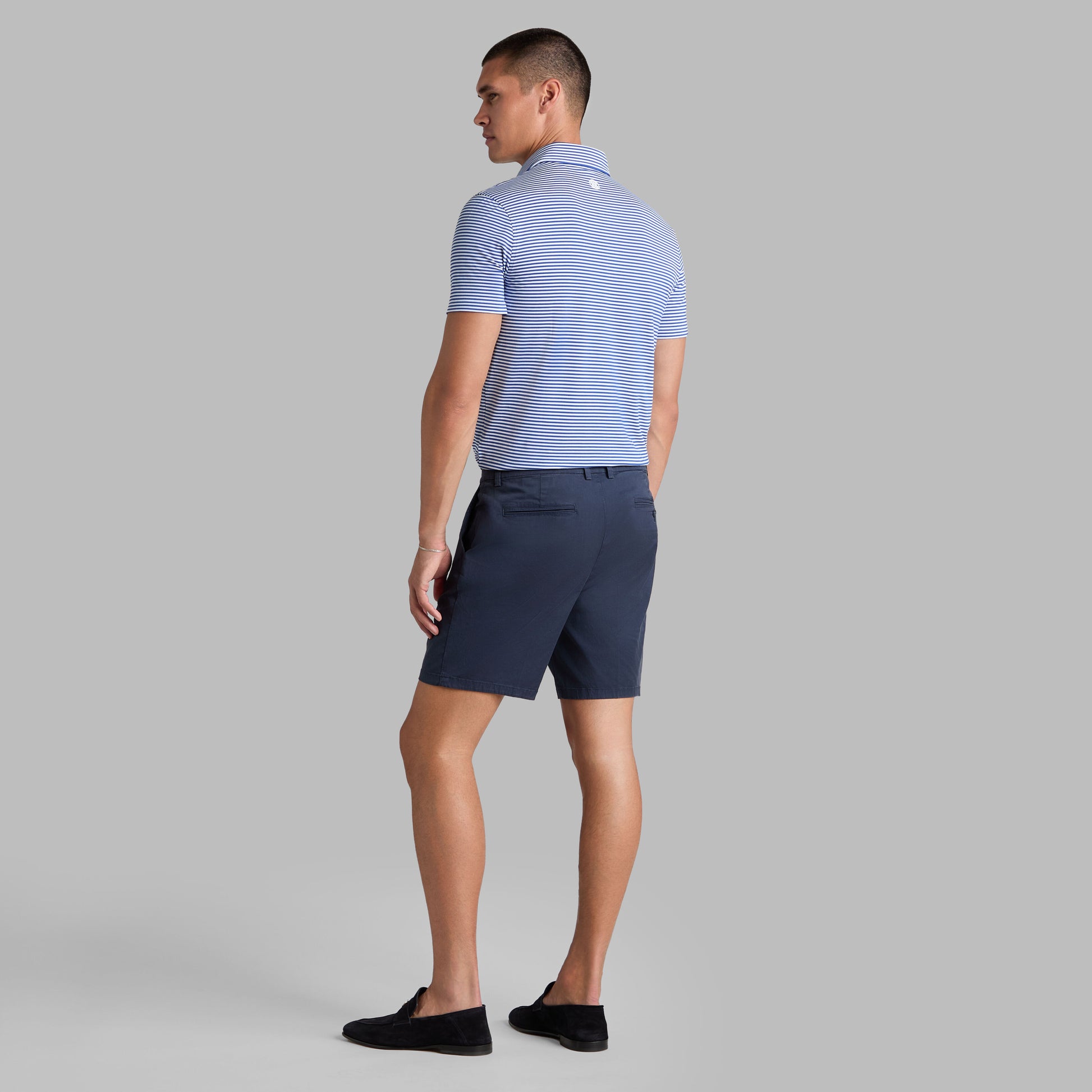 G/FORE ALL PLAY STRIPE STRETCH KNIT POLO