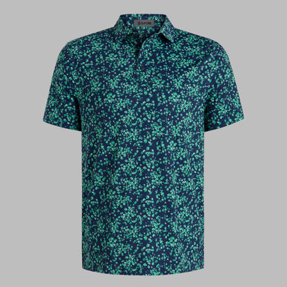 G/FORE SCATTERED DITZY TECH JERSEY POLO