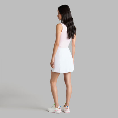 G/FORE PLEATED COLLAR SILKY TECH NYLON SLEEVELESS POLO