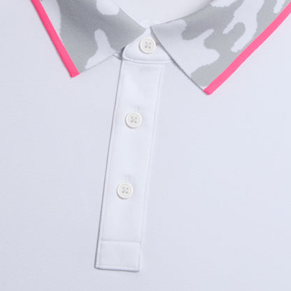 G/FORE CAMO COLLAR PERFORMANCE PIQUE POLO
