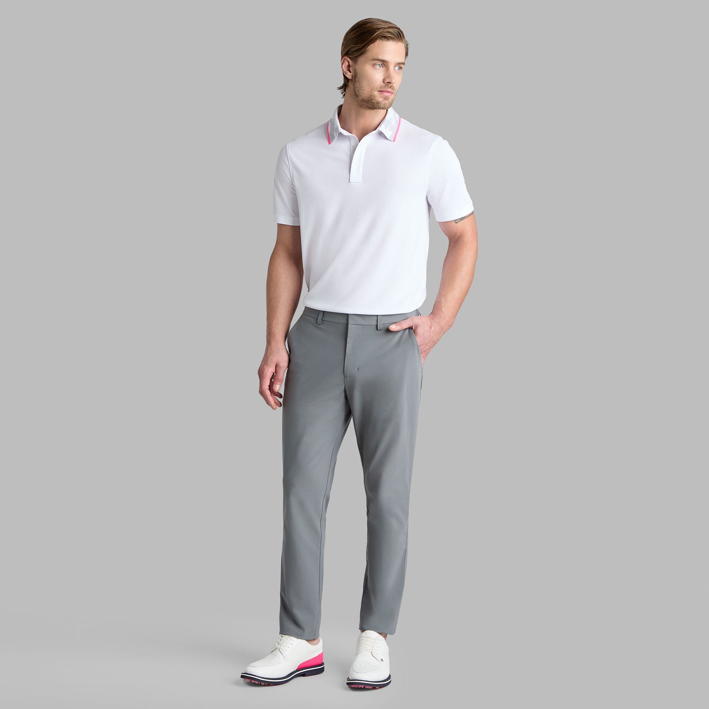 G/FORE CAMO COLLAR PERFORMANCE PIQUE POLO