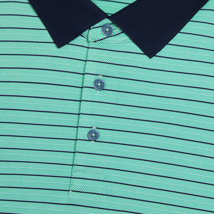 G/FORE HERRINGBONE STRIPE TECH JERSEY POLO