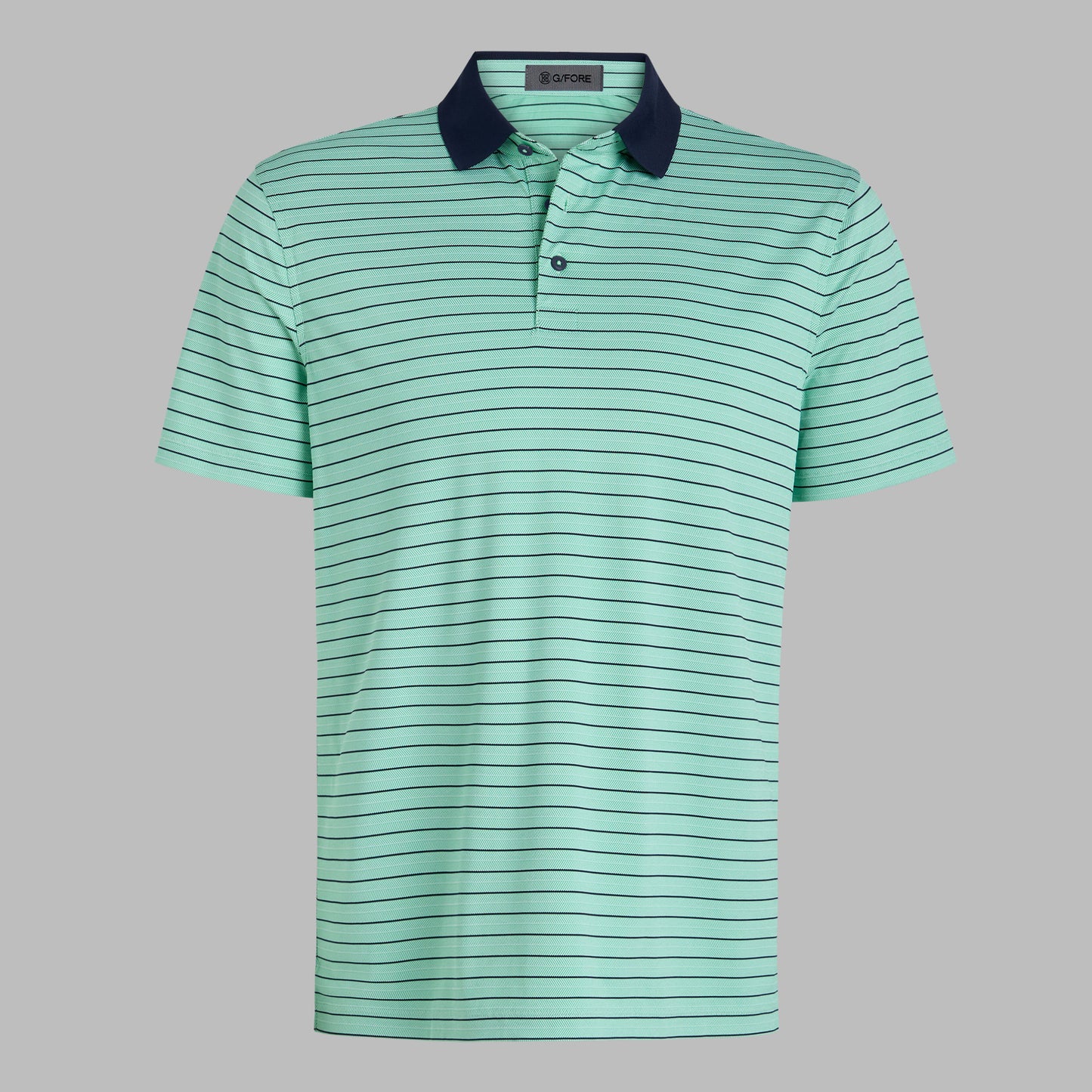 G/FORE HERRINGBONE STRIPE TECH JERSEY POLO