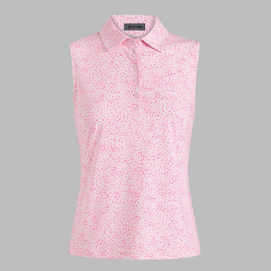 G/FORE FIREWORKS SILKY TECH NYLON SLEEVELESS POLO