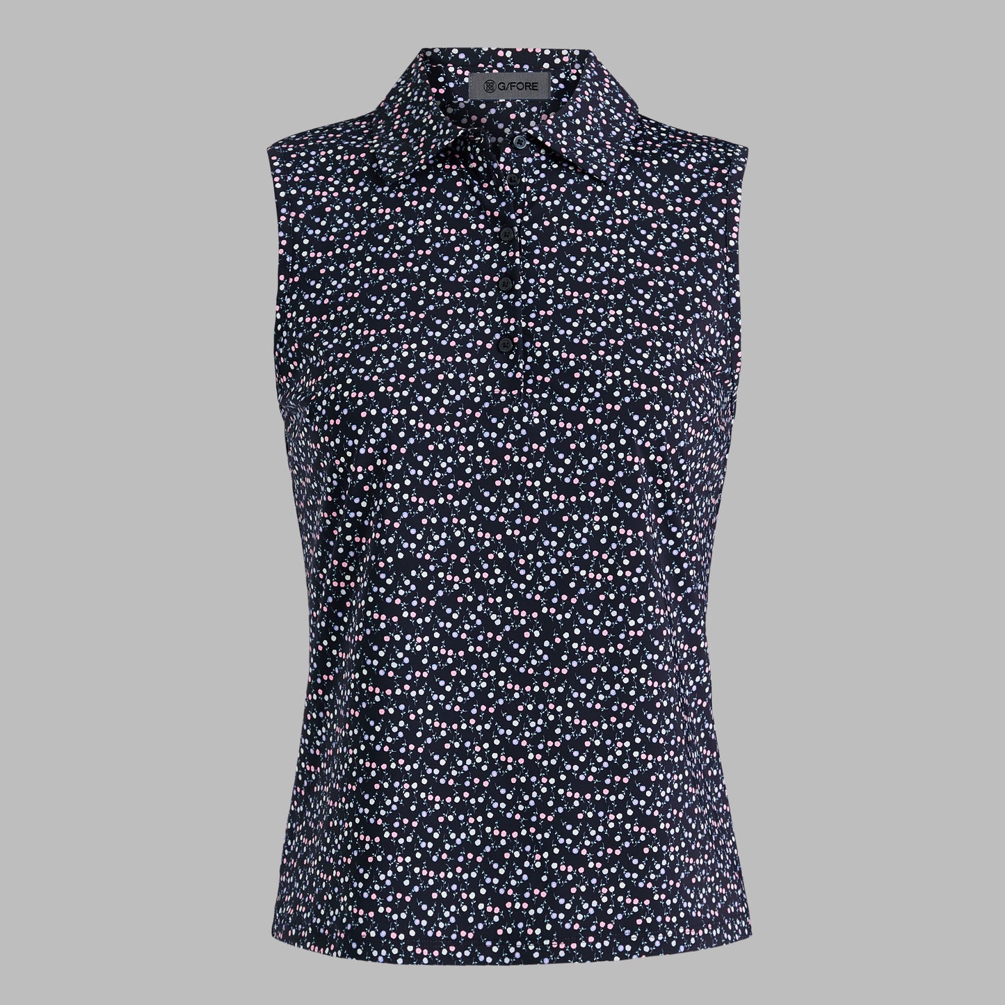 G/FORE AYE POPPY SILKY TECH NYLON SLEEVELESS POLO