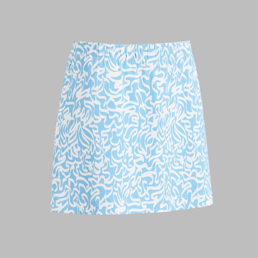 G/FORE SCRIBBLE PERFORMANCE TWILL A-LINE SKORT