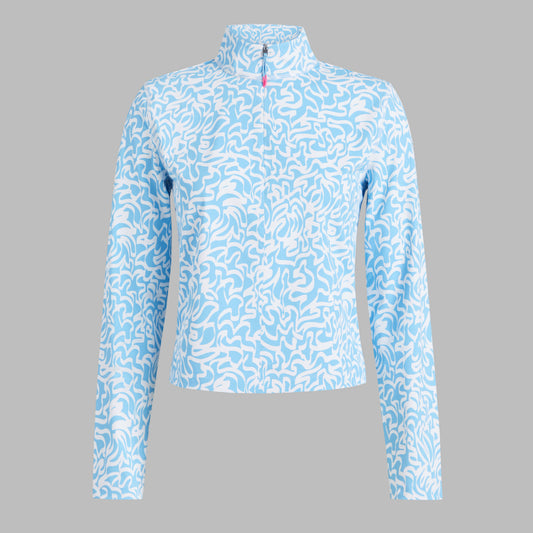 G/FORE SCRIBBLE PERFORMANCE TWILL 1/4 ZIP TOP