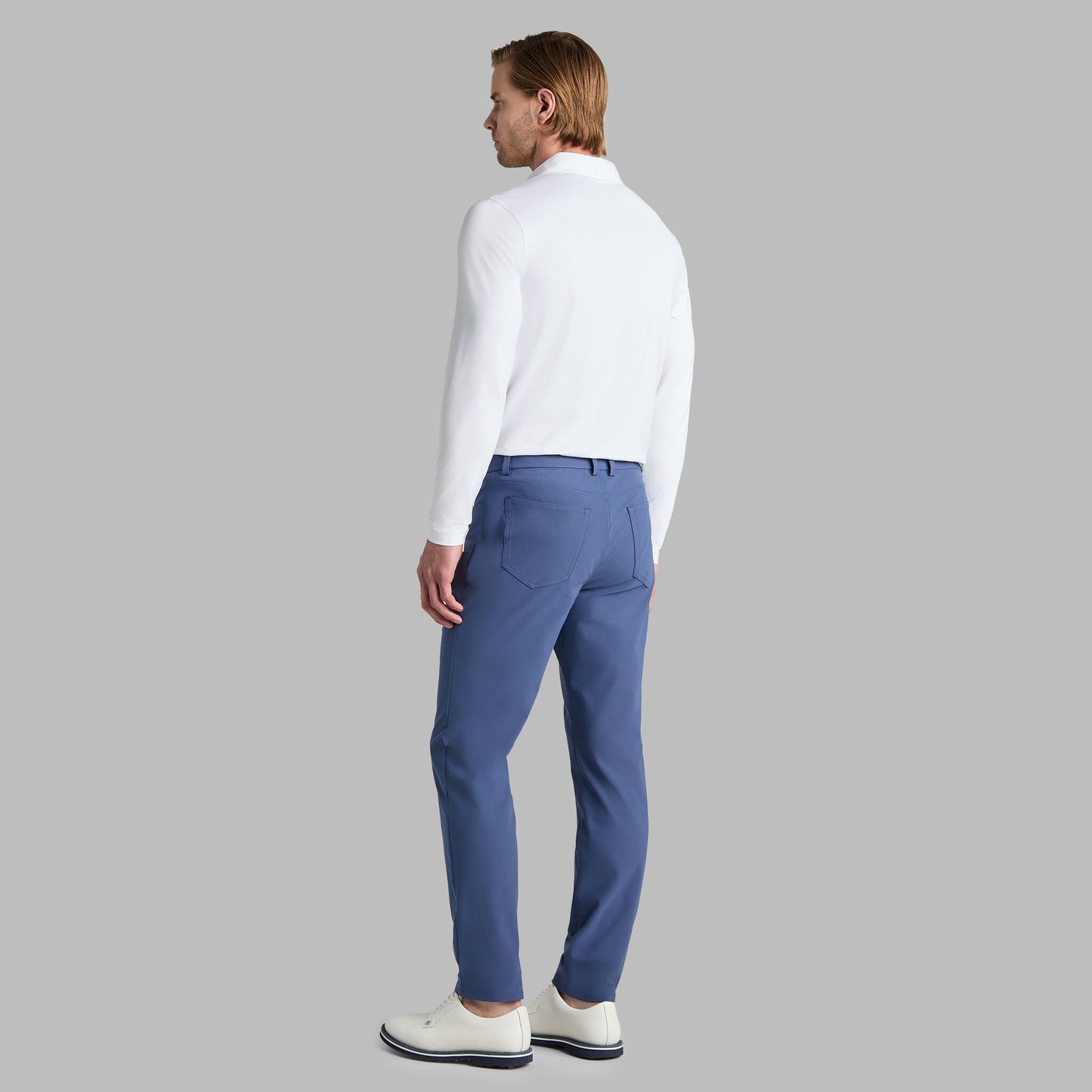G/FORE MÉLANGE ICE NYLON LONG SLEEVE POLO